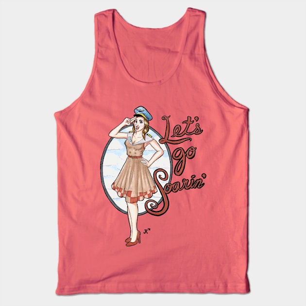 Let's Go Soarin' Pin-up Tank Top by JMKohrs